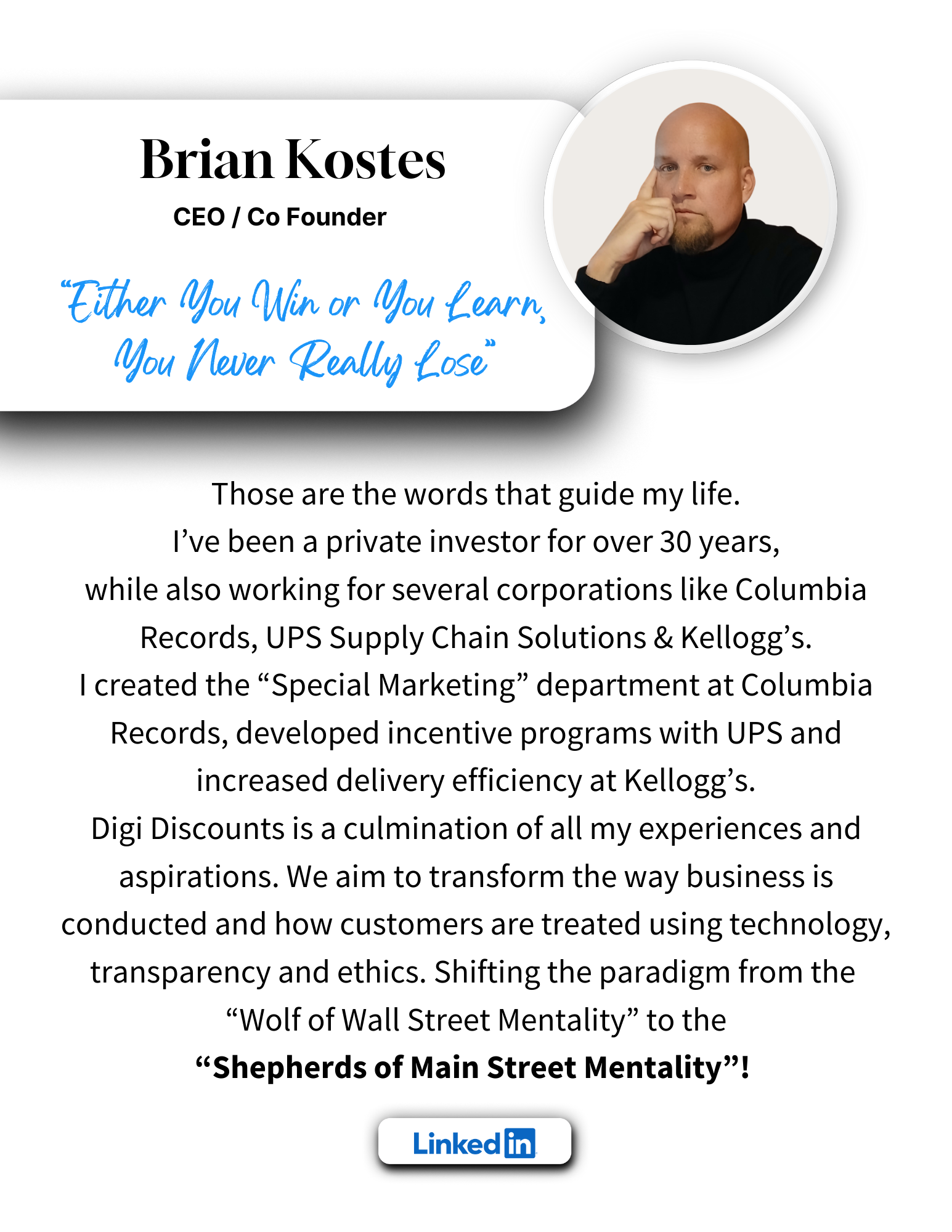 Brian Kostes Profile