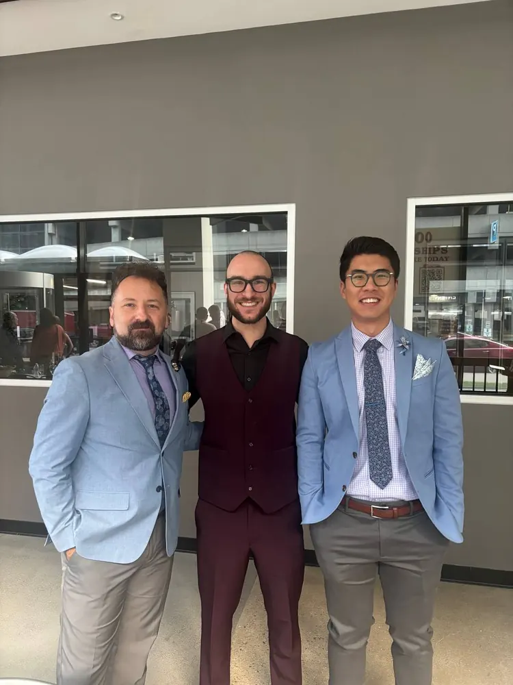 Three guests at a digiNIGHTS dinner